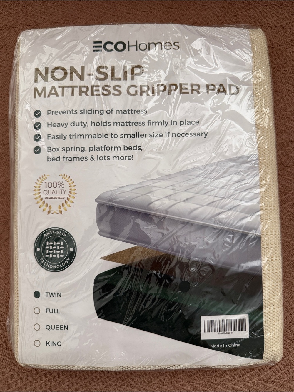 Non-Slip Mattress Gripper Pad - Beige